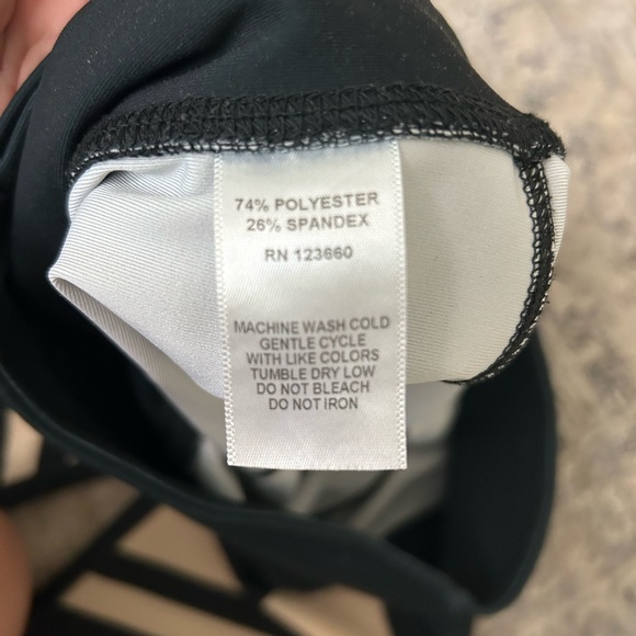 Splits59 Black Leggings with Tan Design Size S - Picture 4 of 4